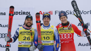 Marco Odermatt auch im Super-G in Val Gardena auf dem Podium